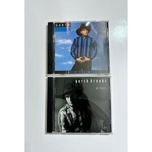 Garth‎ Brooks Lot Of 2 CDs 90s Ropin The Wind 1991 - No Fences 1990